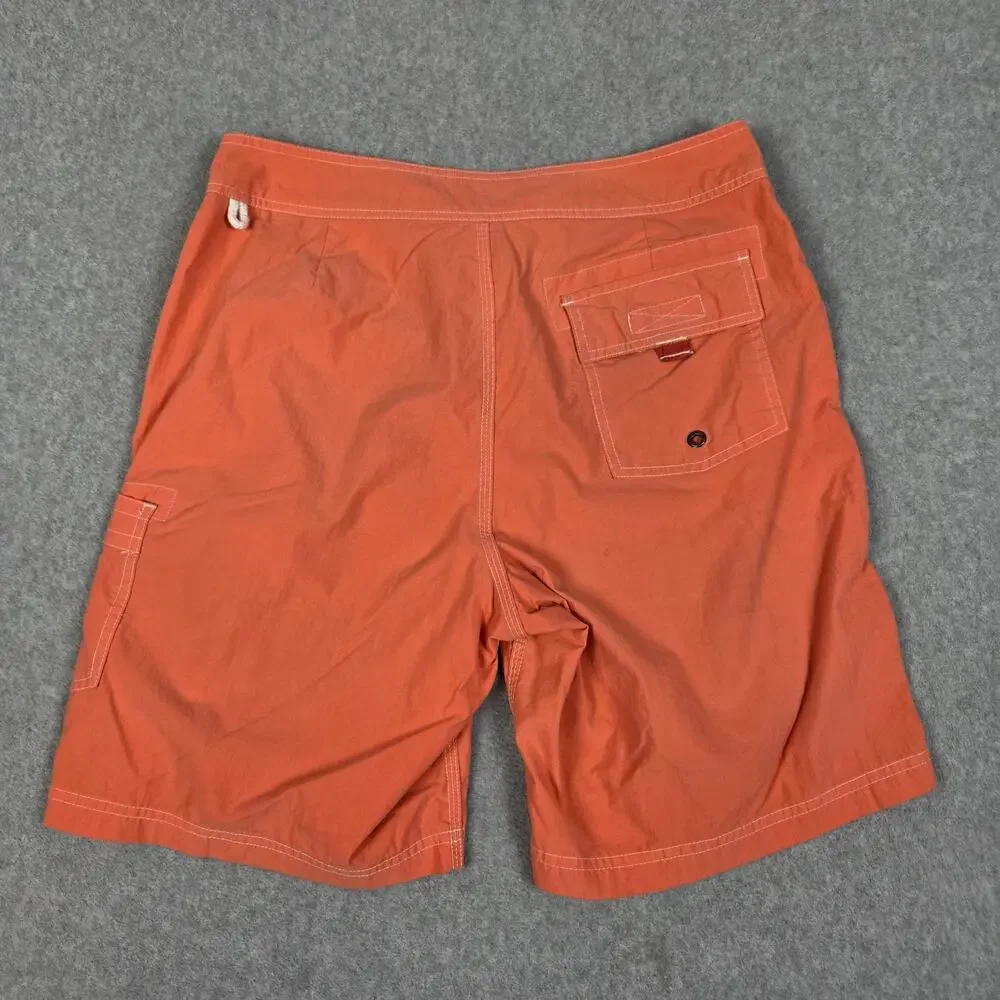 J.Crew Mens 31 Peach color Board Shorts with Drawstring and Pocket